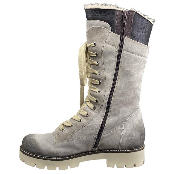 Celtic & Co. Women's Boxer Light Grey Suede Winter Boots Size 40 US 9 - Picture 2 of 13